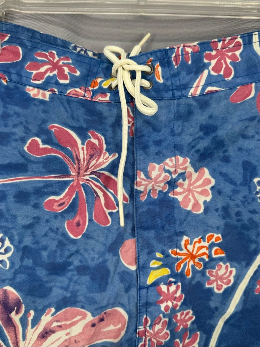 Vtg Polo Ralph Lauren Swim Trunks Men 34 Blue Aloha Beach Vacation Resort Surf